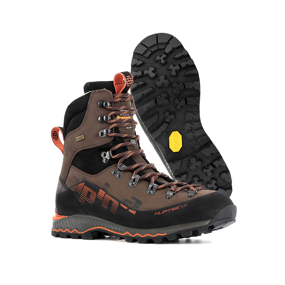 Vibram Sole Alpina Nuptse Erkek Yürüyüş Ayakkabısı Kahverengi/Siyah,KA0783621